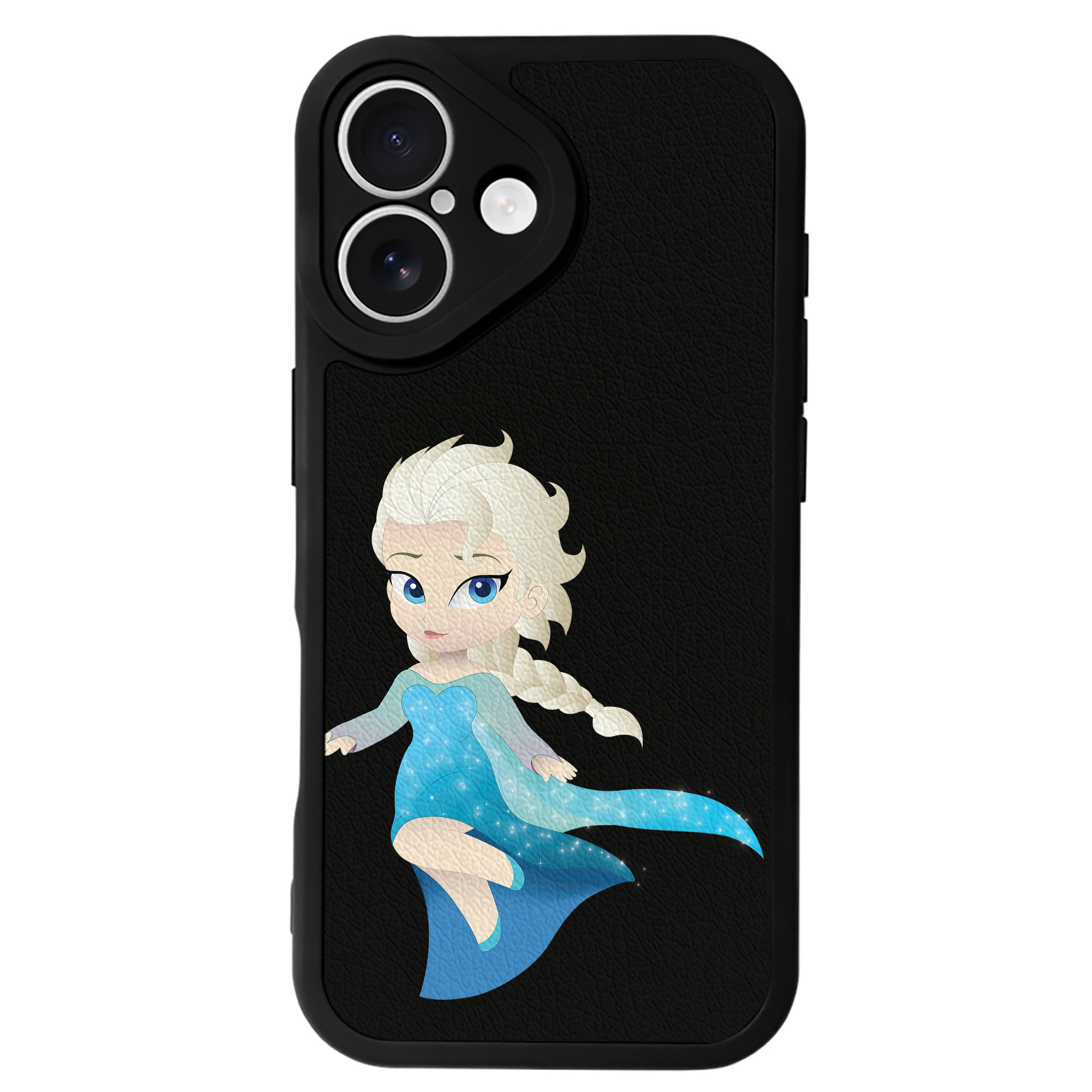 （画像用） アナと雪の女王 アンナ エルサ Frozen Anna Elsa 【iPhone 16シリーズ対応】シリコンスマホケース（レザー調） 材質：シリコン
